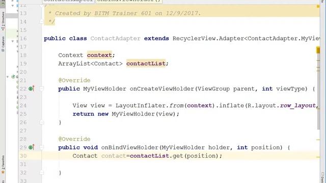 Android Recyclerview onitemclicklistener Bangla | BITM смотреть онлайн