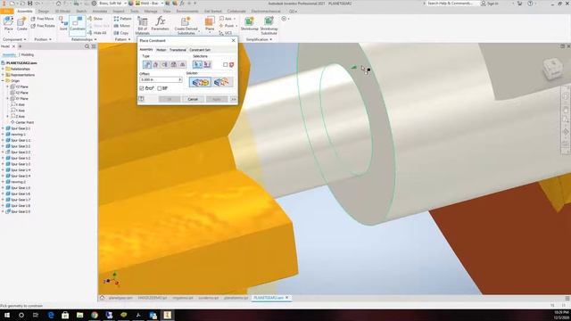 Planetary Gear Tutorial in AutoDesk Inventor 2021 using Dynamic Sim смотреть онлайн