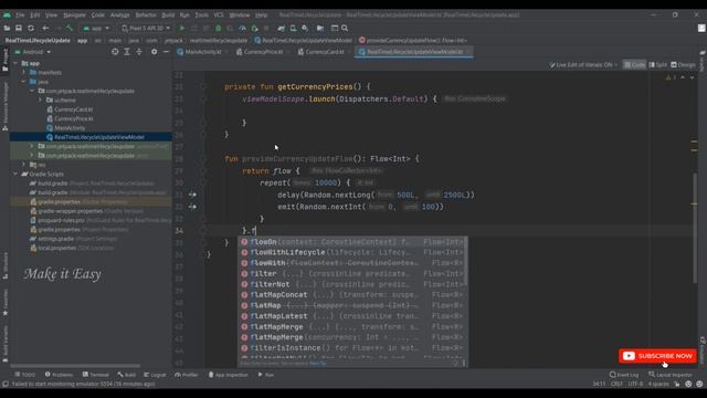 How to Implement Realtime Lifecycle Update list in Jetpack Compose | Android | Kotlin | Make it Eas смотреть онлайн