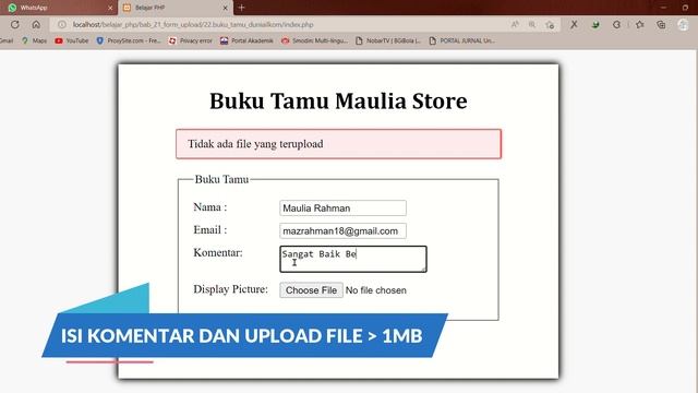 PHP DASAR STUDY KASUS FORM UPLOAD смотреть онлайн