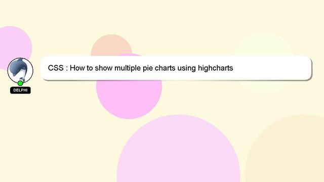 CSS : How to show multiple pie charts using highcharts смотреть онлайн