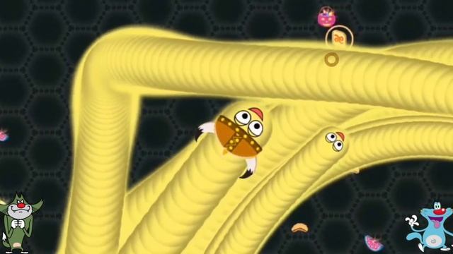 Wormate.io / Snake game / killing Worms Head short / oggy and Jack gameplay смотреть онлайн