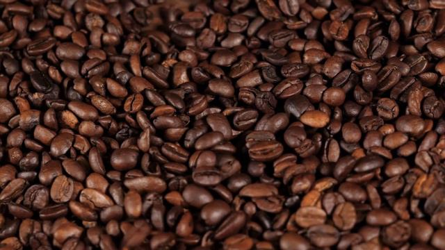 Футаж HD. Фон кофейные зерна - 2 смотреть онлайн