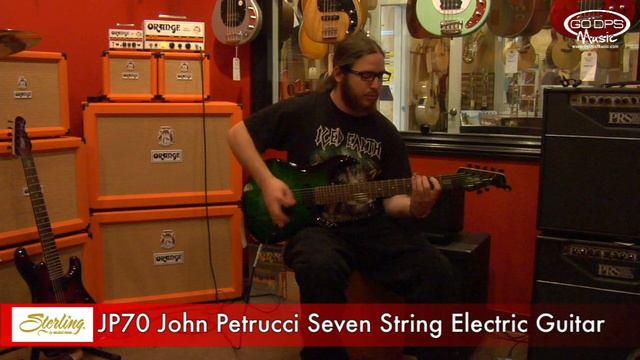 Sterling by Music Man JP70 John Petrucci 7 String Electric Guitar Demonstration смотреть онлайн