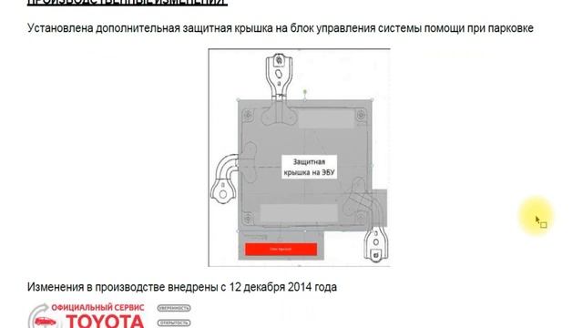 СБ TI14-032. Lx570, Land Cruiser 200. Отказ парковочной системы или системы камер кругового обзора. смотреть онлайн