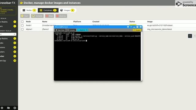 Crossbar.io FX Center UI  Walkthrough