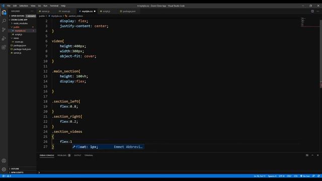 ZoomApp -Peer To Peer Video Communication |5.Creating Room Layout |Bootstrap|Font Awesome смотреть онлайн