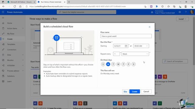 Creating a Scheduled Flow and Delaying a Flow in Microsoft Power Automate смотреть онлайн