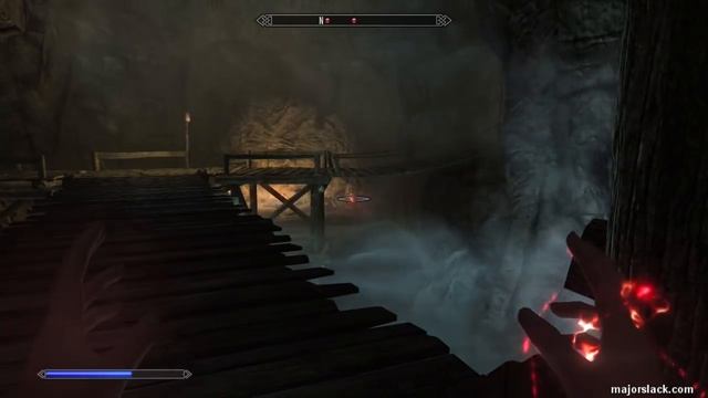 Skyrim Pure Mage Walkthrough NO WEAPONS NO ARMOR #3 - Embershard Mine, The Back Door Strategy смотреть онлайн