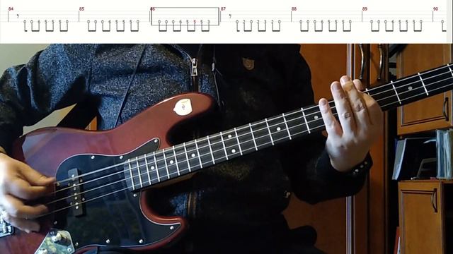 Enter Sandman (Metallica) - Robyx Bass Cover + Tabs, Bass Tab Play Along