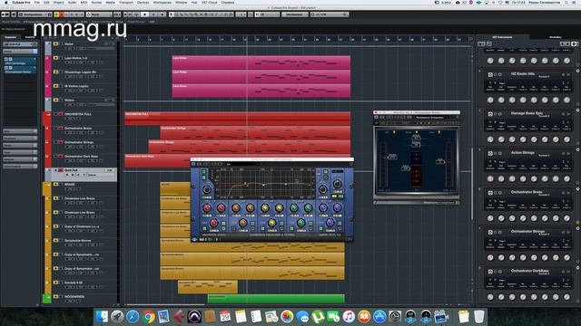 Real Work 26 - Создание эпичной музыки в Cubase: сведение инструментов группы Orchestra Full смотреть онлайн