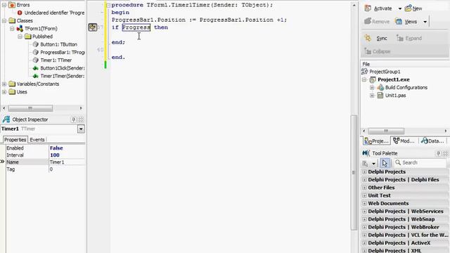 ВидеоУрок Delphi : ProgressBar смотреть онлайн