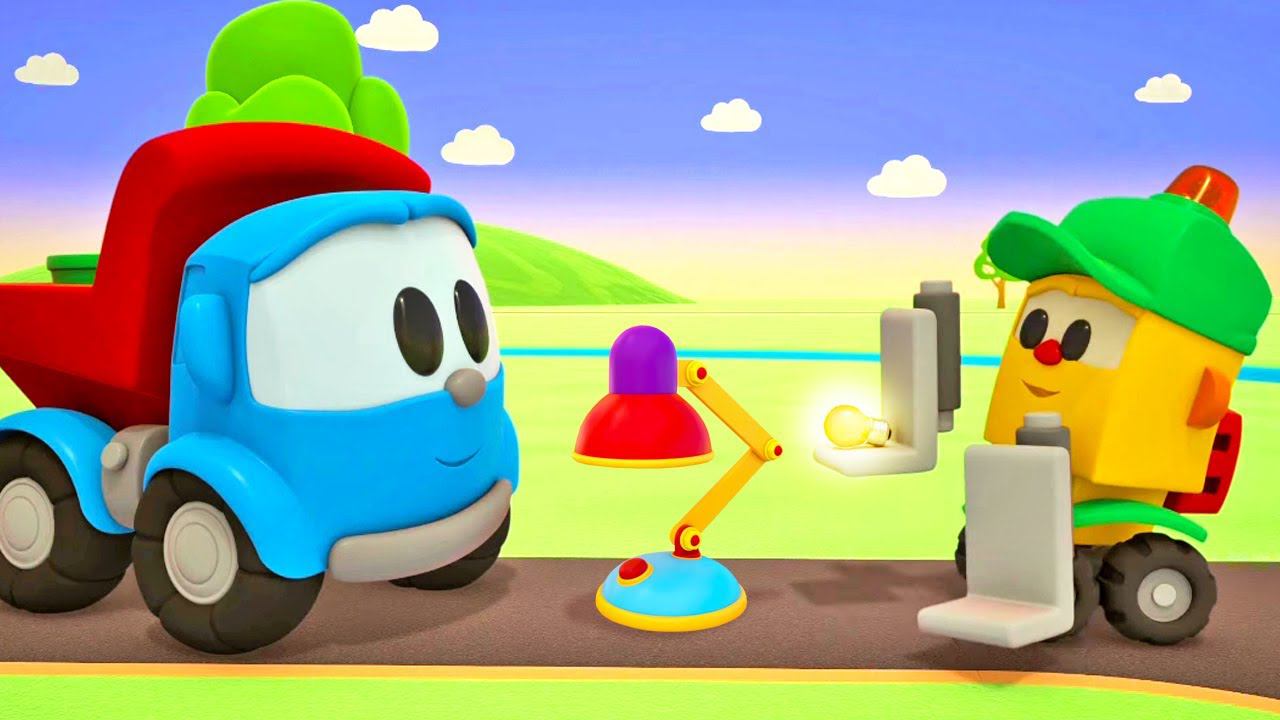 Экскаватор Капу готовит - все серии. Развивающие мультики про машинки для детей Грузовичок Лева смотреть онлайн