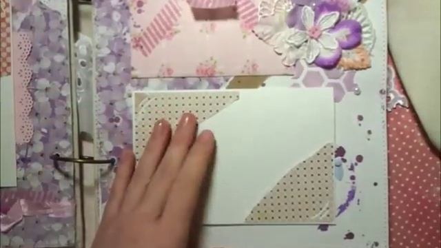 Обзор на шебби альбом.Альбом для девушки.Скрапбукинг. смотреть онлайн
