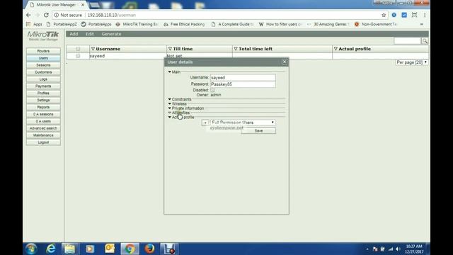 MikroTik RouterOS User Authentication via Radius Server смотреть онлайн