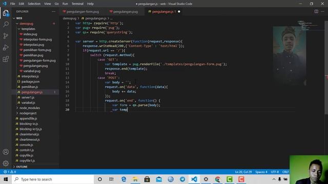 #35 PENGULANGAN DALAM PUG NODE JS смотреть онлайн