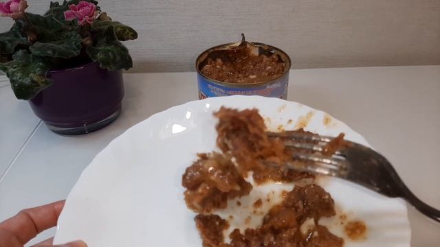 ?Пробую тушёнку из СВЕТОФОРА?