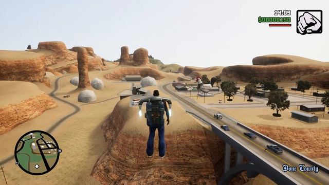 Exploring Bone County With Jetpack GTA San Andreas Definitive Edition смотреть онлайн