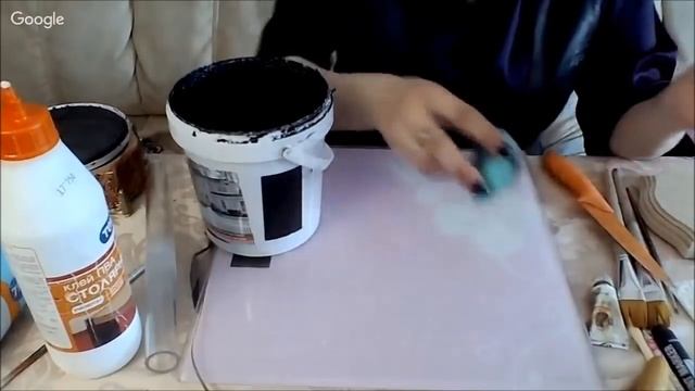 Знакомство с резиновой краской использование в работах. Университет Декупажа. Ирина Трофимова смотреть онлайн