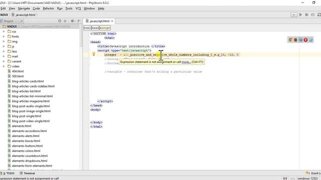 Javascript data types and variables смотреть онлайн