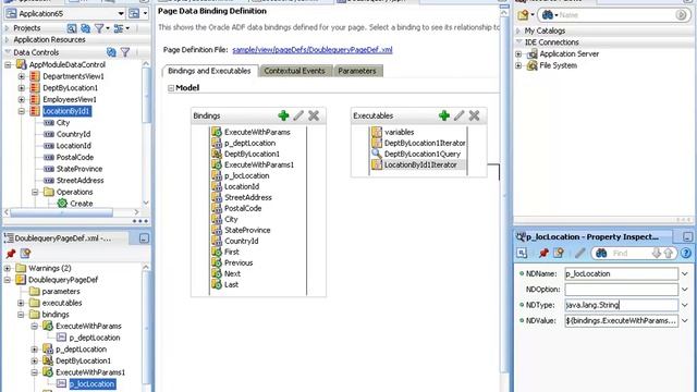 Two Queries with one parameter and one button using ADF смотреть онлайн