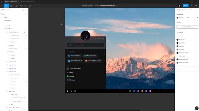 Windows 10 Redesign - UI Design - Speed Art смотреть онлайн