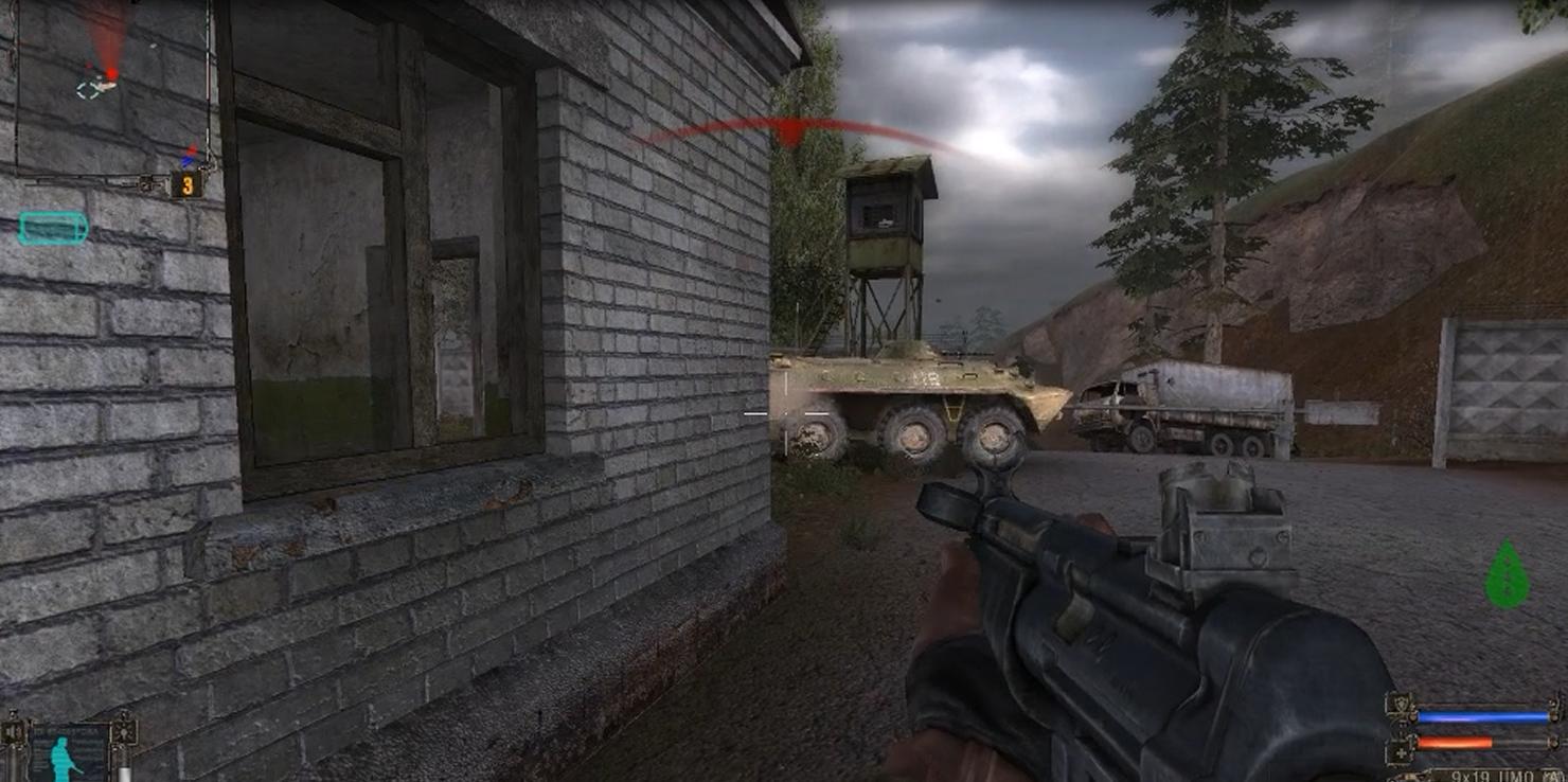 Сталкер тч Зачистка перехода на свалку от бандитов. смотреть онлайн