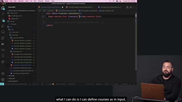 26. Presentational & Container Components смотреть онлайн