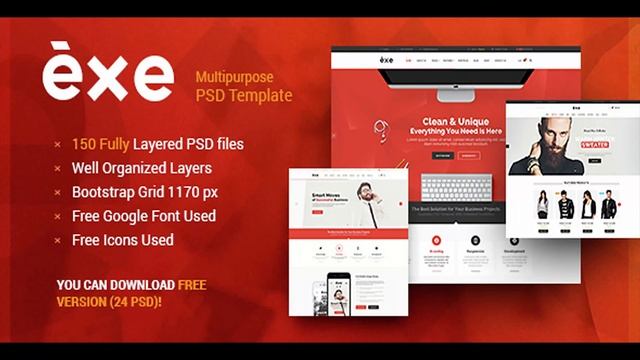 Exe - Multipurpose PSD Template | Themeforest Website Templates and Themes смотреть онлайн