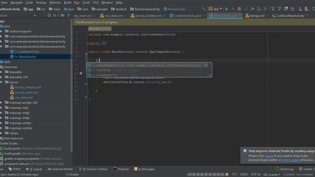 Android Studio Custom ListView with image, text and Open New Activity When Items are clicked. смотреть онлайн