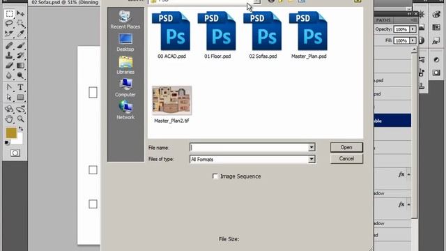 Painting AutoCAD Drawings with Photoshop: 07/10 Dinning Table смотреть онлайн