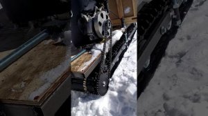 Самодельная мотособака на центробежном сцеплении