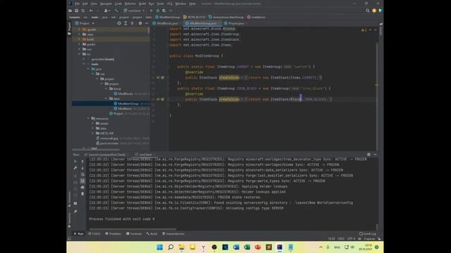 Урок по моддингу FORGE 1 16 5 #4 создание блока смотреть онлайн