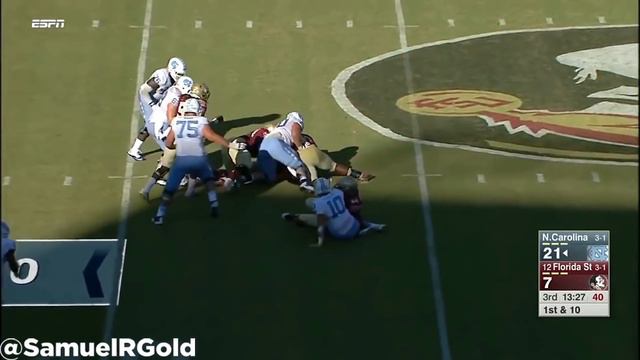 Film Room: Mitch Trubisky, QB, North Carolina Scouting Report (NFL Breakdowns Ep 54) смотреть онлайн