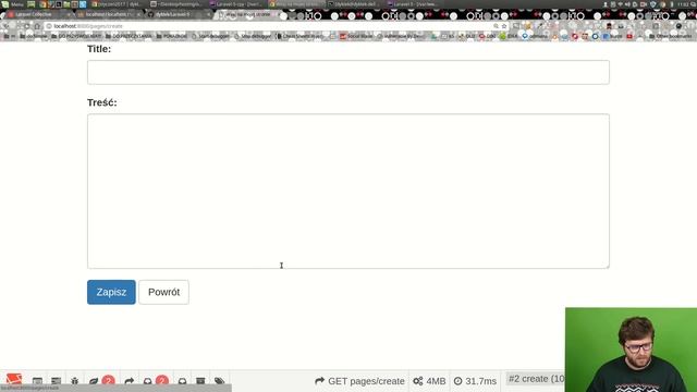 Kurs Laravel 5, Odcinek 3, Walidacja, formularze CMS #28 смотреть онлайн
