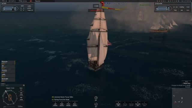 84th Naval Action | Mercury | Fire On Board & Fleet Battles #6 смотреть онлайн