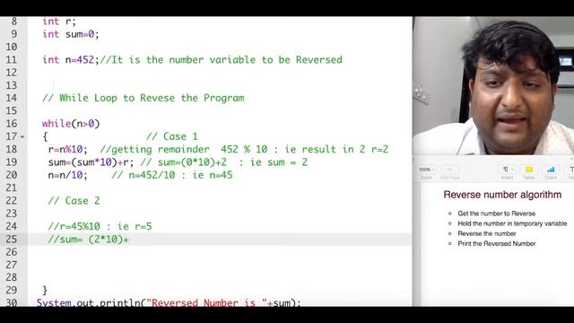 Java Reverse The Number using While Loop Lecture 20 смотреть онлайн