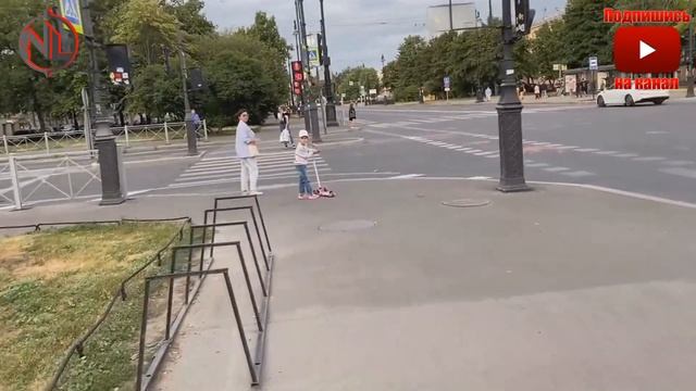 Прогулка по васильевскому острову по улице большой проспект ВО в Петербурге / смотреть онлайн