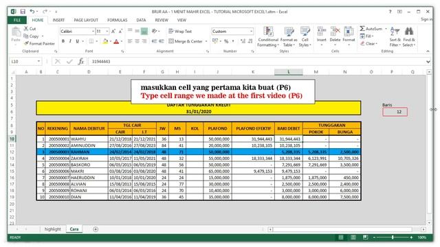 Cara Membuat Highlight Excel Otomatis Saat Baris atau Kolom Di Klik смотреть онлайн
