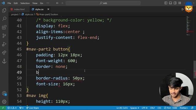 11.2 CSS Bonus Project, Overview and Completing Half of it смотреть онлайн