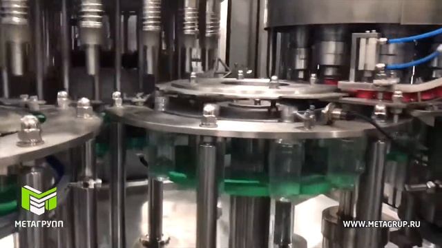 Автоматическая линия розлива уксуса ПЭТ до 2,0 л. NGF 24-8 произв-ть до 8000 б-час ПК "МЕТАГРУПП" смотреть онлайн