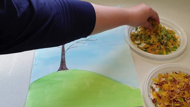 Осенние поделки/простые поделки в сад/осенняя поделка дерево/поделки из природного материала смотреть онлайн