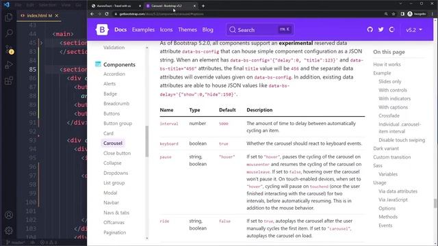 Bootstrap 5 carousel stop autoplay sliding (SOLVED) смотреть онлайн