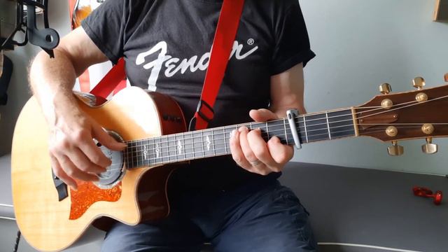 'Late for the sky' guitar arrangement - intermediate+ tutorial смотреть онлайн