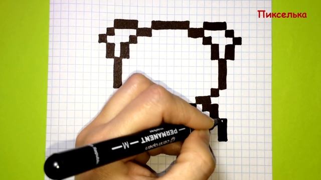Как Рисовать Свинью по Клеточкам ♥ Рисунки по Клеточкам смотреть онлайн