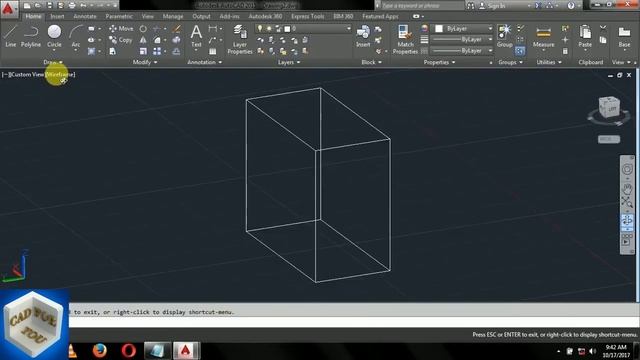 How to change AutoCAD 2d wireframe into realistic view смотреть онлайн