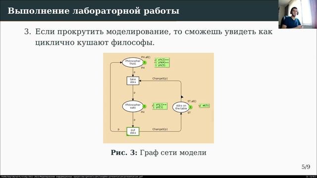 Лаб 10 / презентация / Задача об обедающих мудрецах смотреть онлайн