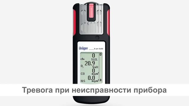 Dräger X-am 5000/5600. Часть 3/5: Сигналы тревоги