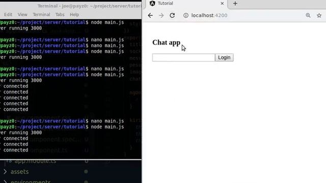 Membuat aplikasi chat sederhana tanpa database, teks dan image tanpa upload, nodejs dan angular8 смотреть онлайн