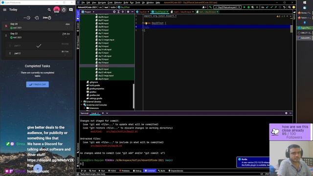 [Kotlin] Last couple of streams for 2021! Let's do some AoC ? смотреть онлайн